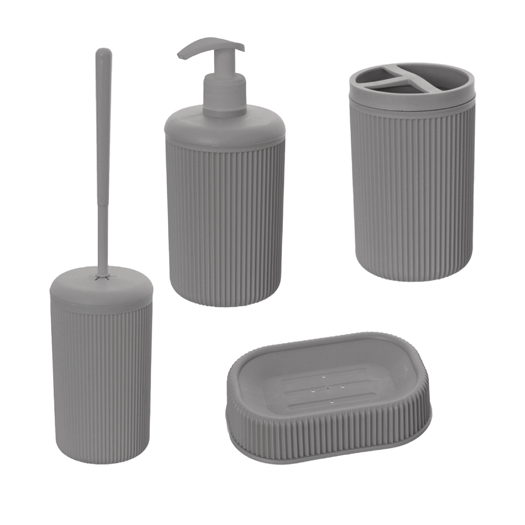 Set 4 Accessori D'Appoggio Feridras "Colorado" Grigio