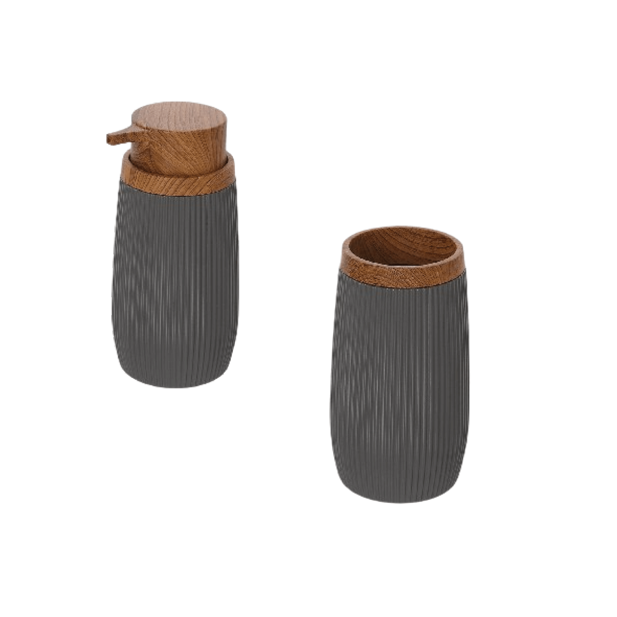 Set 2 Accessori D'Appoggio Feridras "London" Grigio