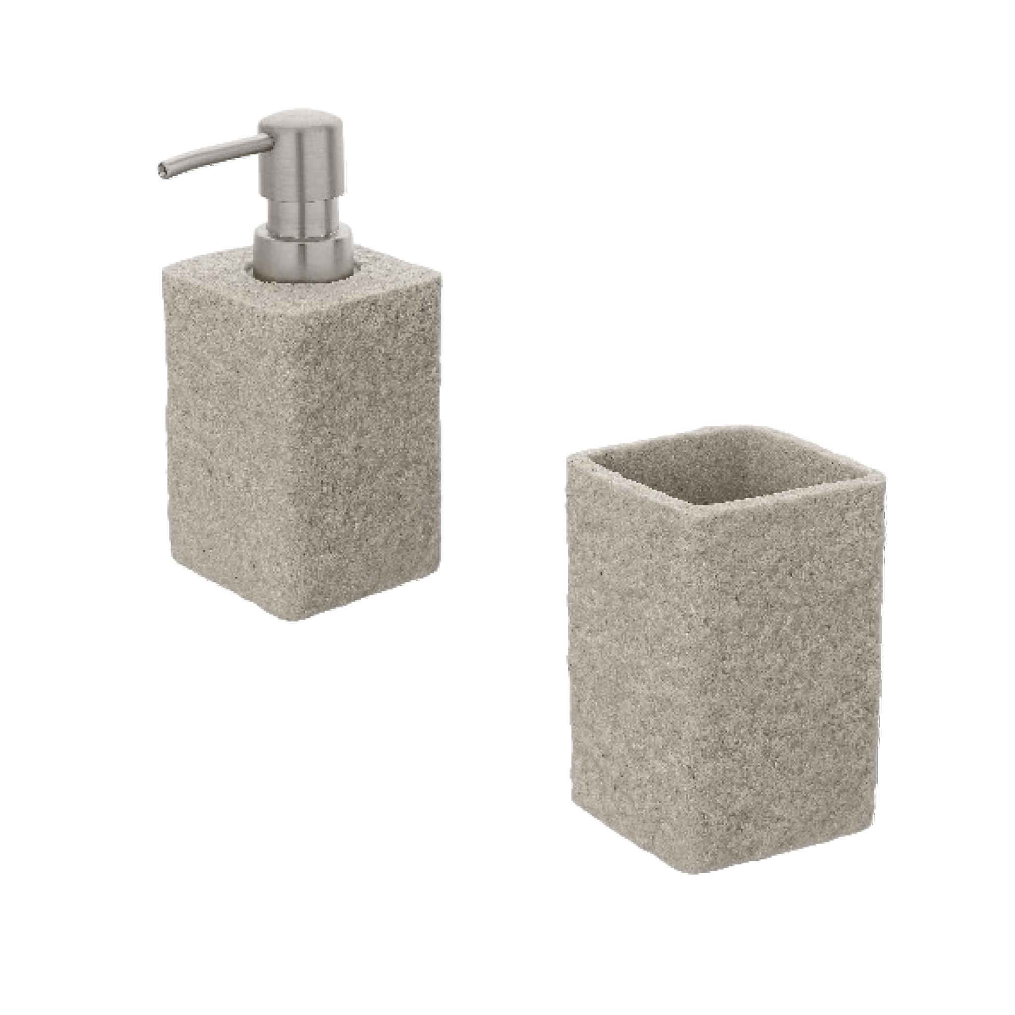 Set 2 Accessori D'Appoggio Feridras "Sabbia" Beige