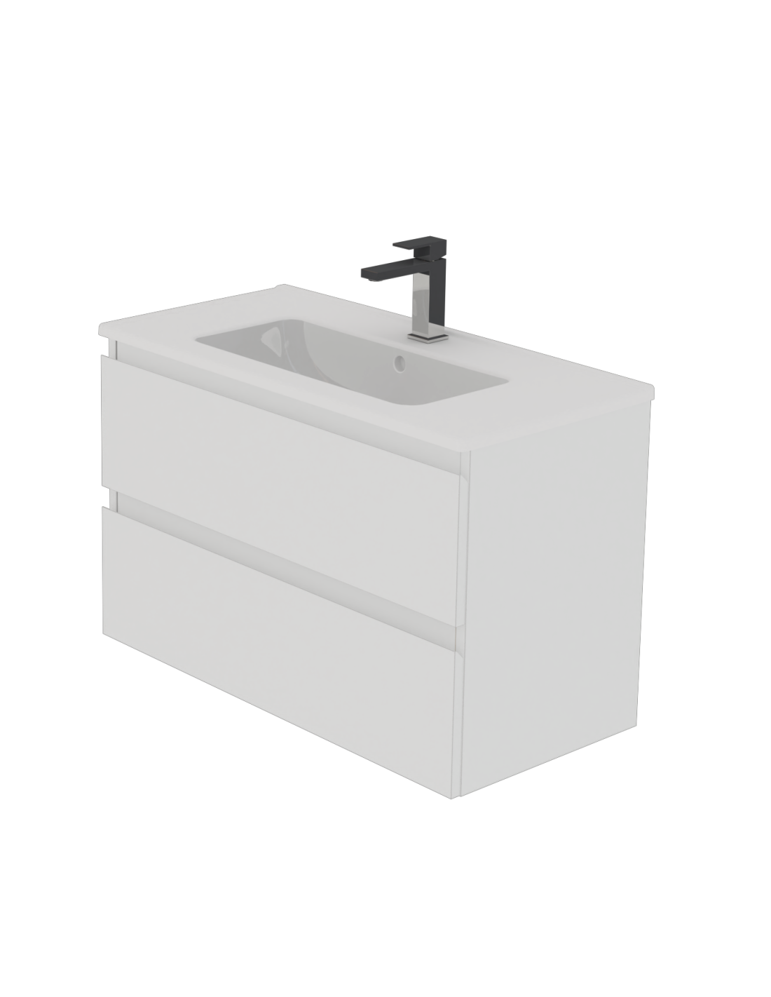 RiveShop - Composizione Allegra mobile con lavabo 60cm 2 cassetti