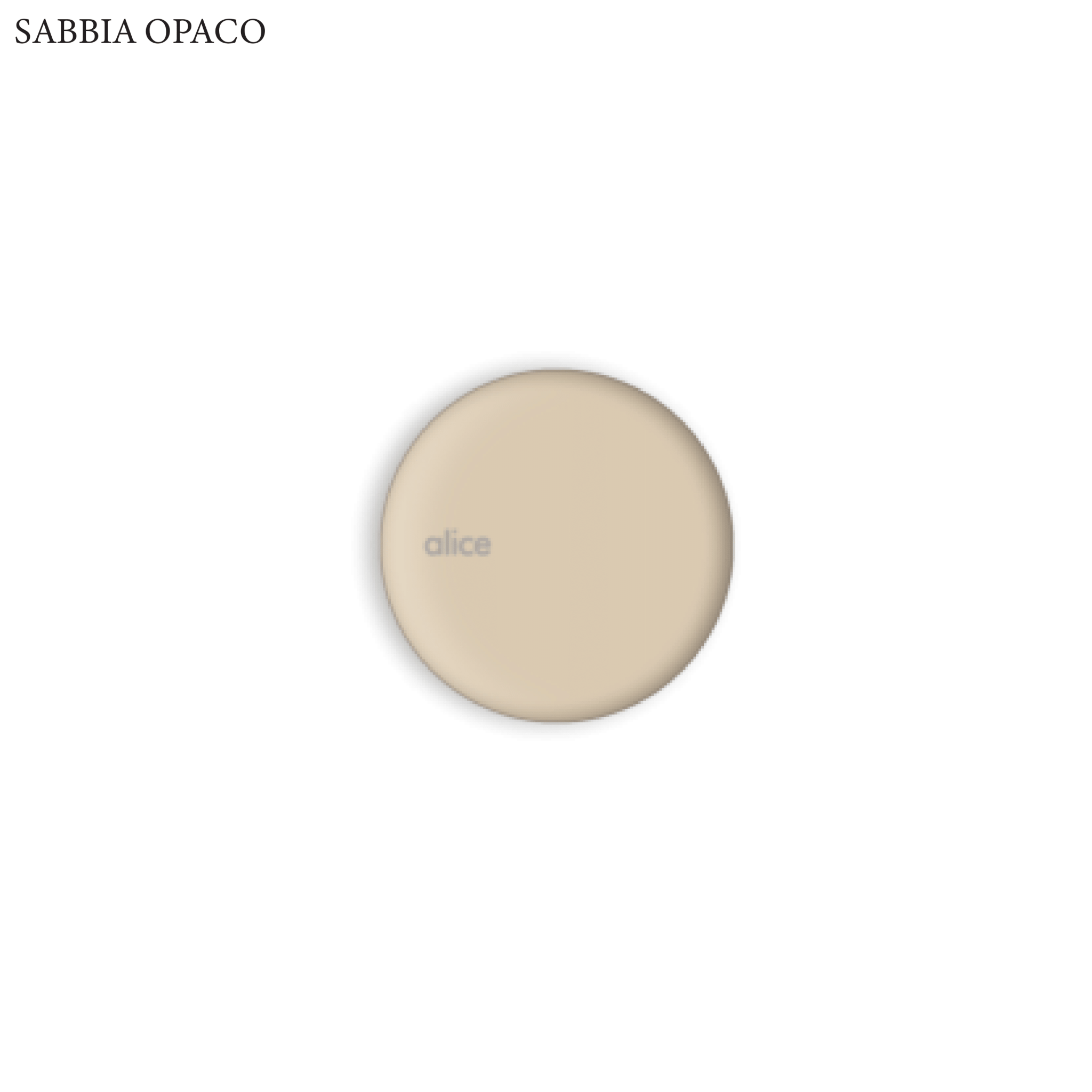 Piletta Sifonata Per Piatto Doccia Alice Ceramica "Form" Sabbia Opaco