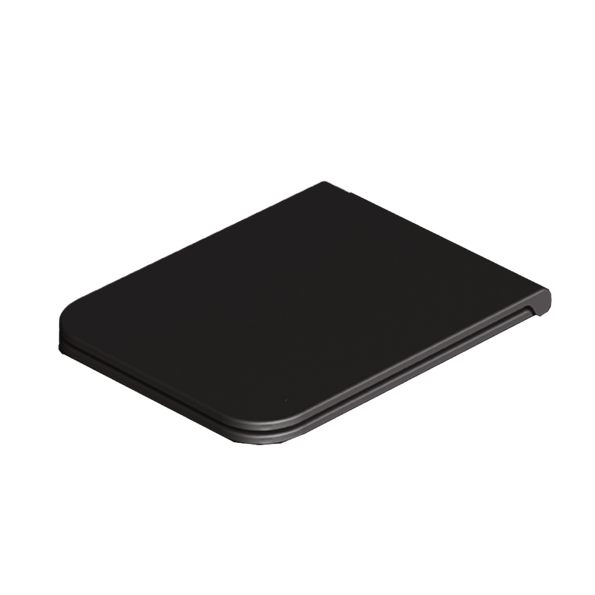 Copriwater Soft-Close Alice Ceramica "Hide Square" Nero Opaco