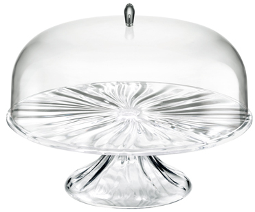 Alzata Grande Con Campana Trasparente