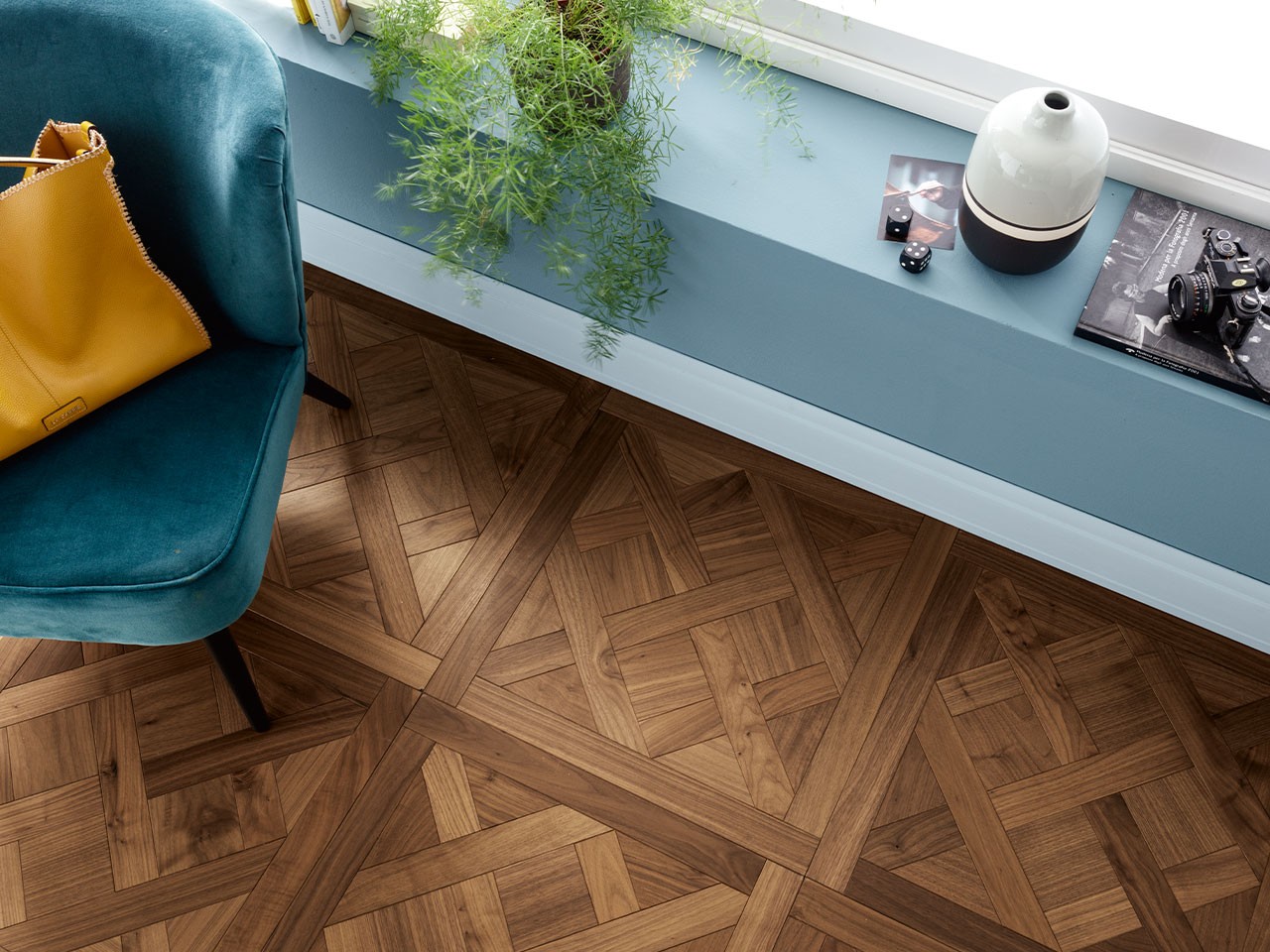 Parquet a Cassettoni Noce Americano - American Walnut-69468