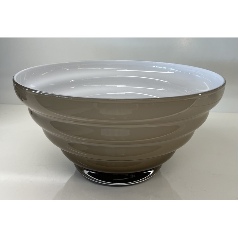 ANELLI COPPA OPALE FUME' Ø 28 CM. H 14 CM. ONLYLUX