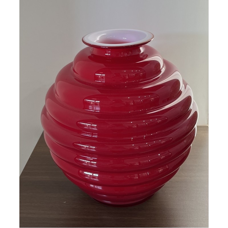 ANELLI VASO OPALE ROSSO H 31 CM. ONLYLUX