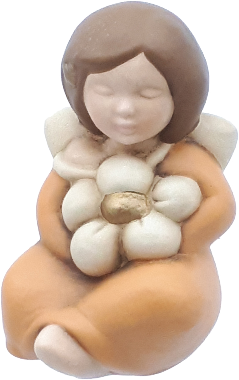 Angelo Custode Con Fiore Arancio