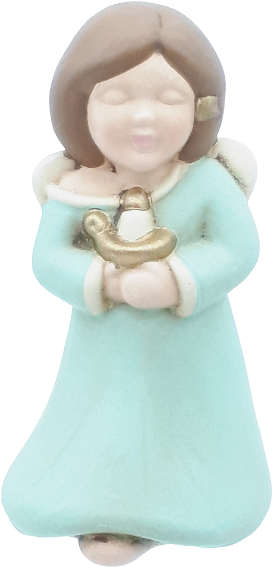 Angelo Custode Con Lanterna Azzurro Acquamarina