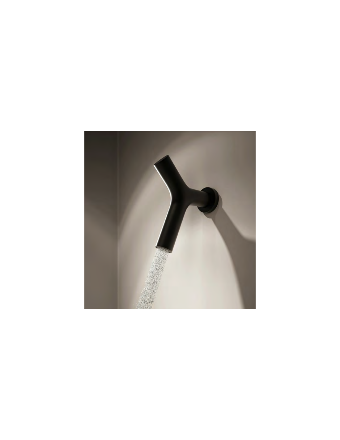 Antonio Lupi - soffione Apollo 1 a parete Nero Opaco