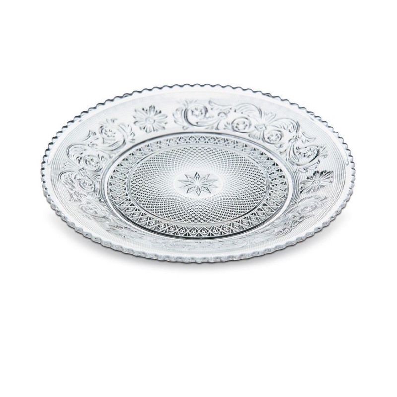 ARABESQUE PIATTO CM 20 DA DESSERT IN CRISTALLO TRASPARENTE BACCARAT