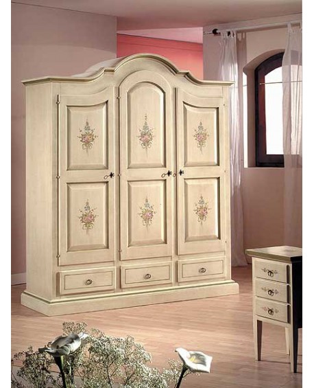 ARMADIO DECORTAO IN LEGNO MASSELLO - VARI COLORI