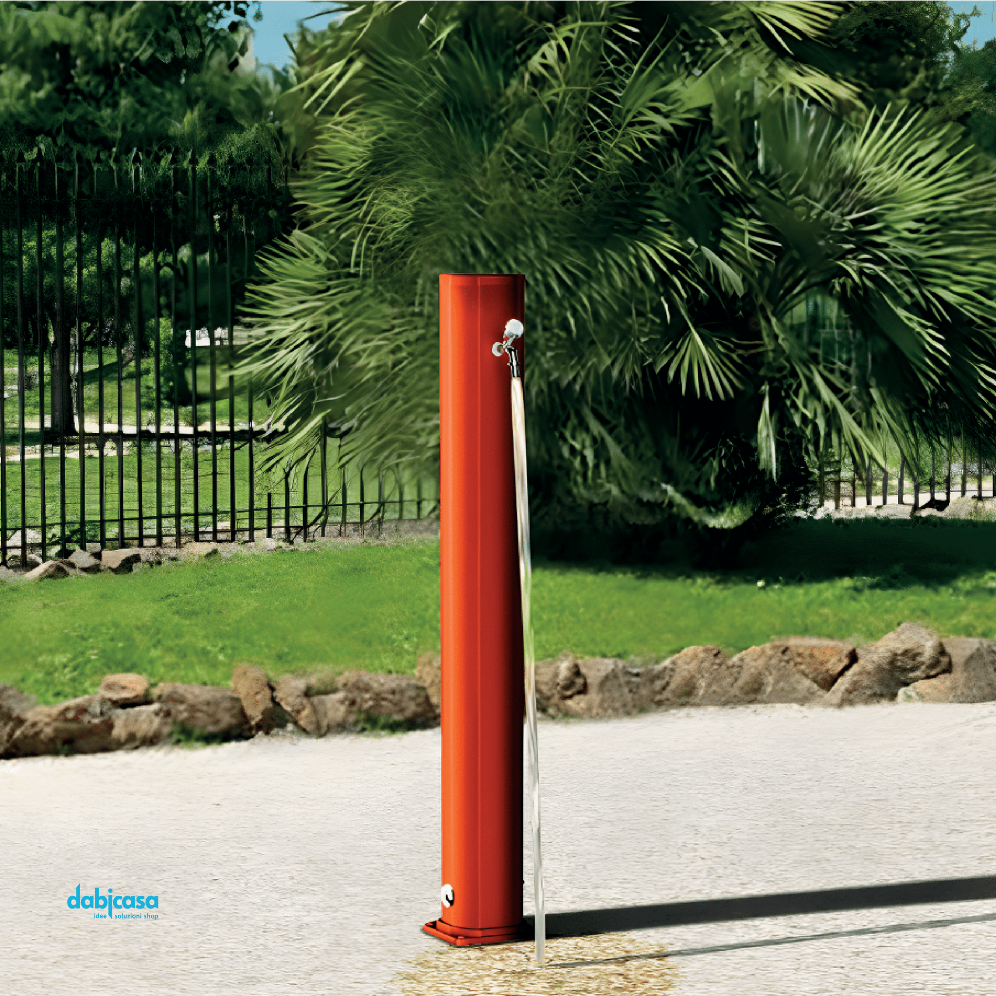 Arkema "Jolly Fontana A695" Fontana Tradizionale In Alluminio Verniciato a Polvere Accessori In Ottone Abs Cromato