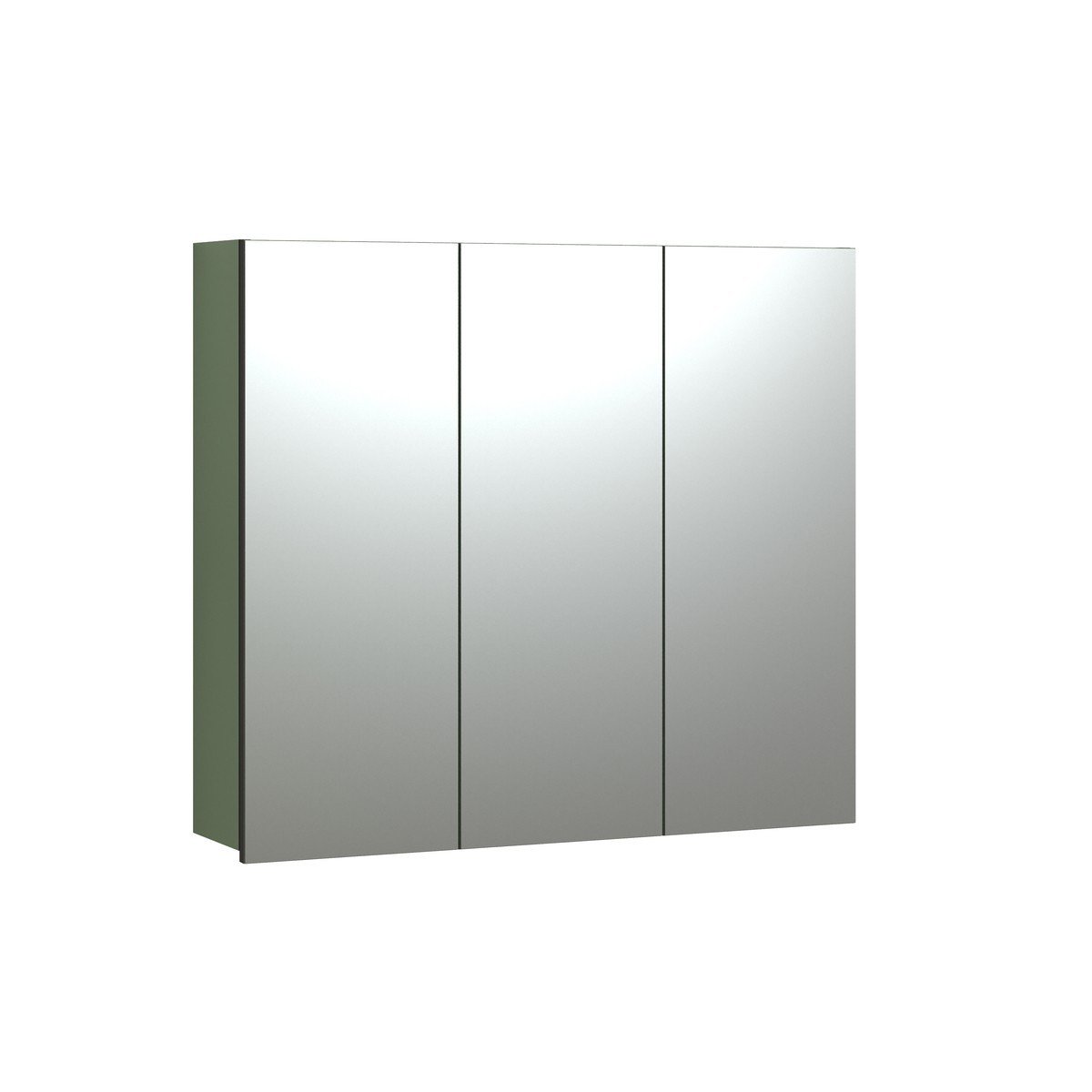 Armadietto da bagno con specchio e 3 ante L90 cm - PUREBLISS