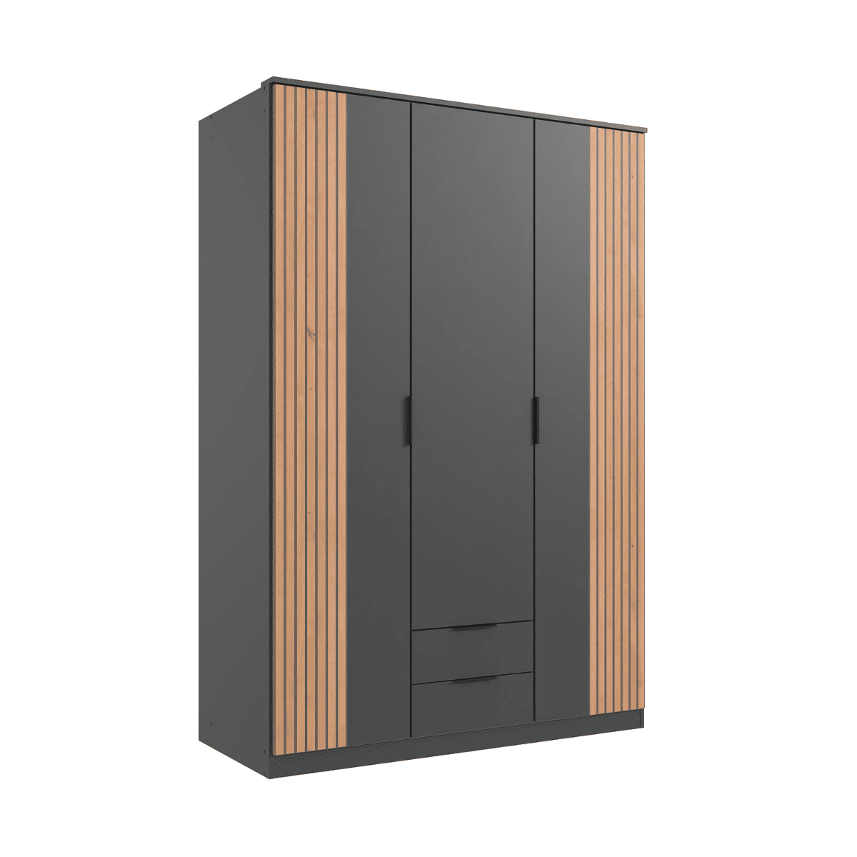 Armadio 3 ante battenti e 2 cassetti L135 cm - LUEBECK