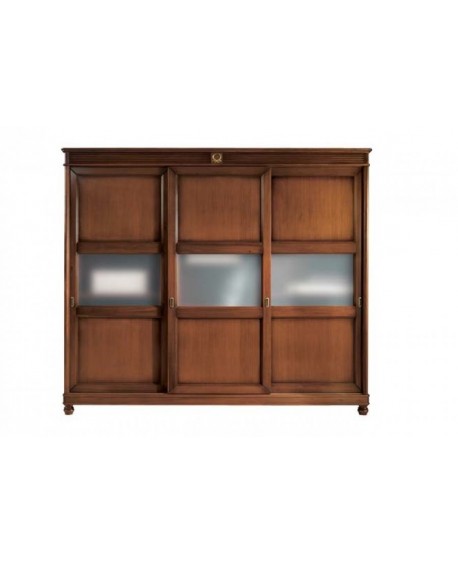 Armadio 3 ante scorrevoli (predisposte per vetro centrale) L.285 P.66 H.250