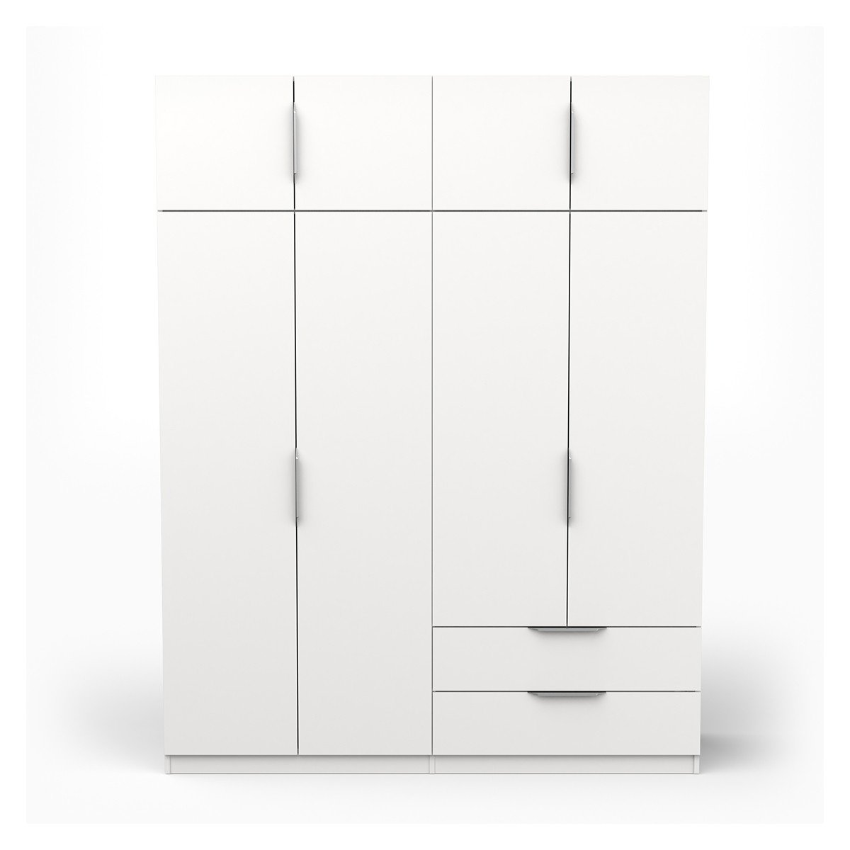 Armadio 8 ante e 2 cassetti L157,3 cm - Ghost