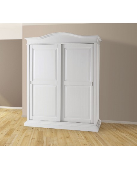 ARMADIO ANTE SCORREVOLI L 183 P 67 H 222 IN LEGNO COLORE BIANCO
