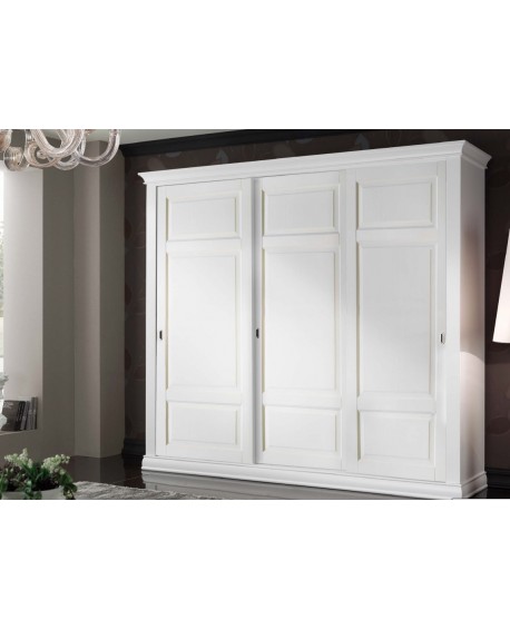 ARMADIO ANTE SCORREVOLI LEGNO MASSELLO VARI COLORI L 294 P 65 H 258