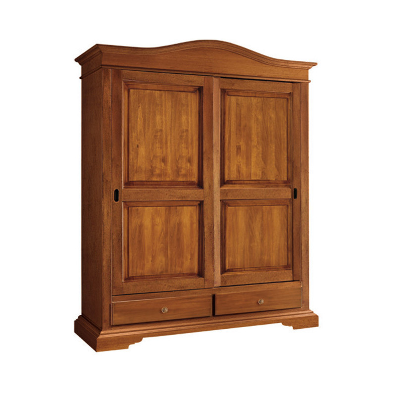 Armadio arte povera in legno massello e mdf con rifinitura Bassano