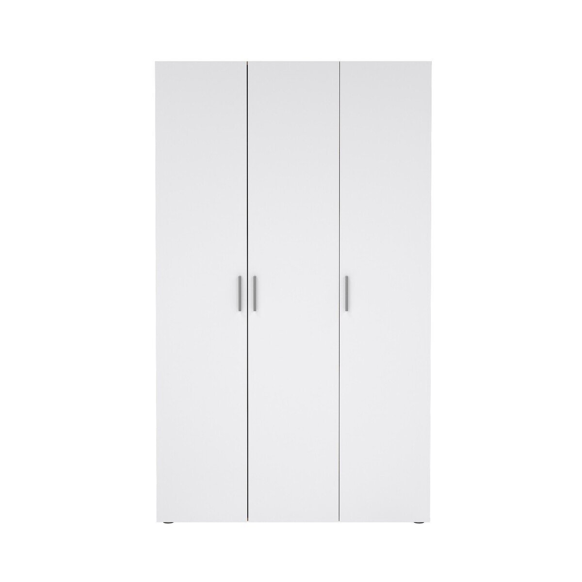 Armadio con 3 ante rovere decorativo e bianco lucido H200,9 cm - LANA