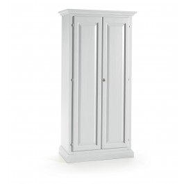 ARMADIO DISPENSA SCARPIERA IN LEGNO COLORE BIANCO