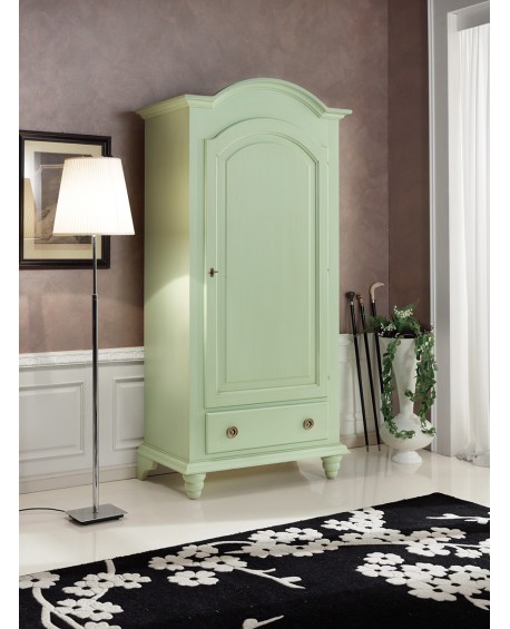 ARMADIO LEGNO MASSELLO A 1 ANTA VARI COLORI L 95 P 55 H 200