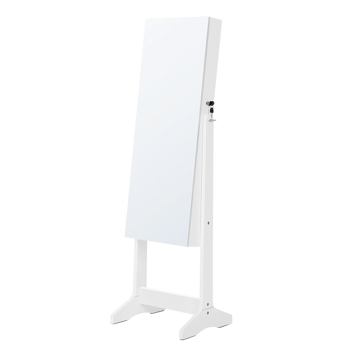 Armadio per gioielli con grande porta specchio - H152 cm