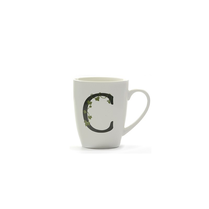 ATUPERTU MUG LETTERA ‘C’ DA 380 CC IN GIFT BOX LA PORCELLANA BIANCA