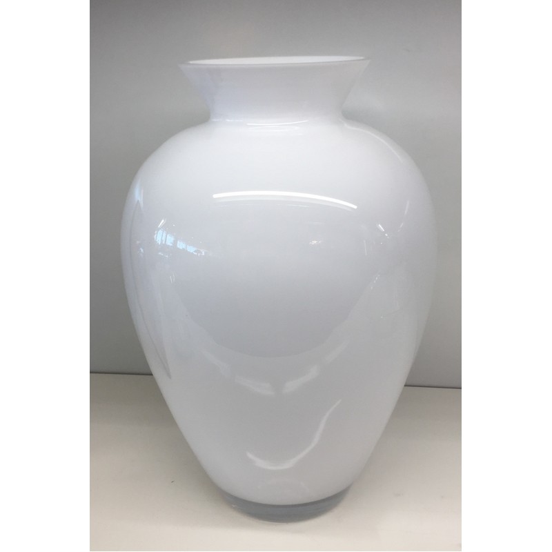 AURORA VASO H 29 CM. OPALE BIANCO ONLYLUX