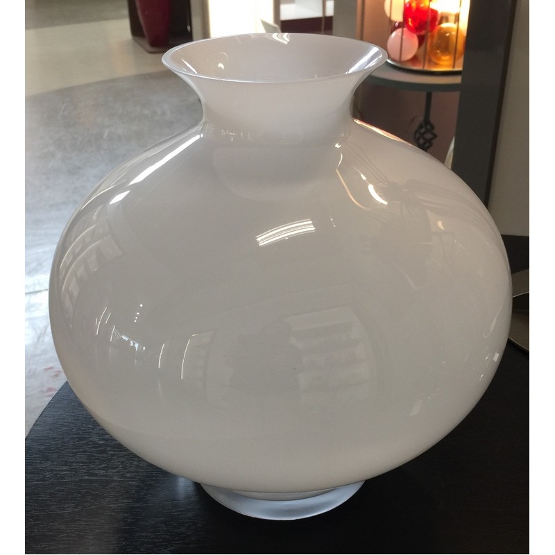 AURORA VASO H 30 CM. OPALE BIANCO ONLYLUX