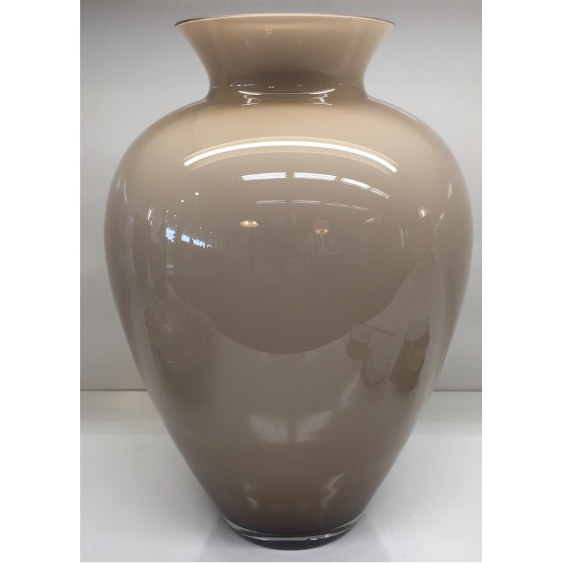 AURORA VASO H 38.5 CM. OPALE FUME' ONLYLUX