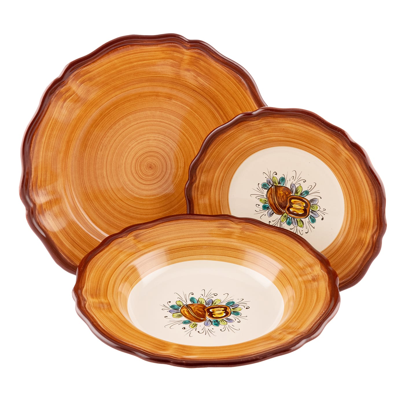 Set cena colore e frutta - Noci