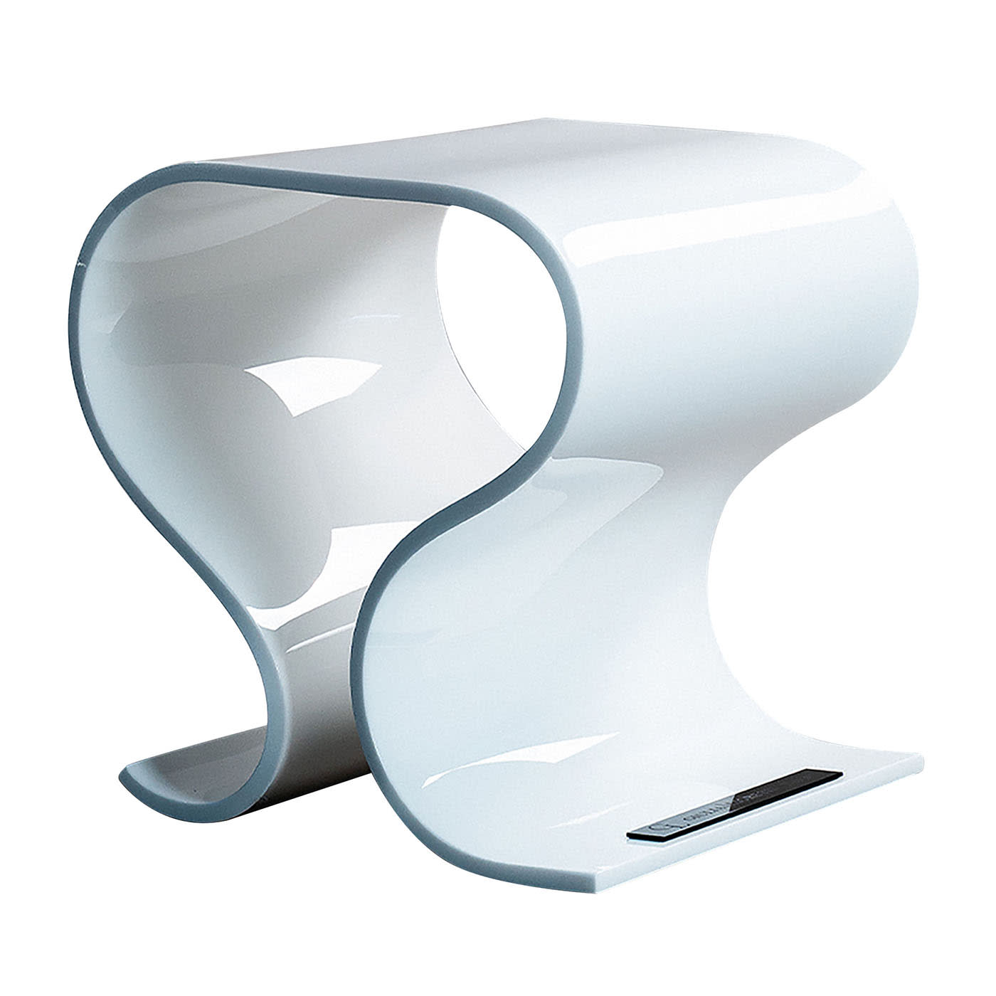 Tavolo d'accento bianco Wave #2