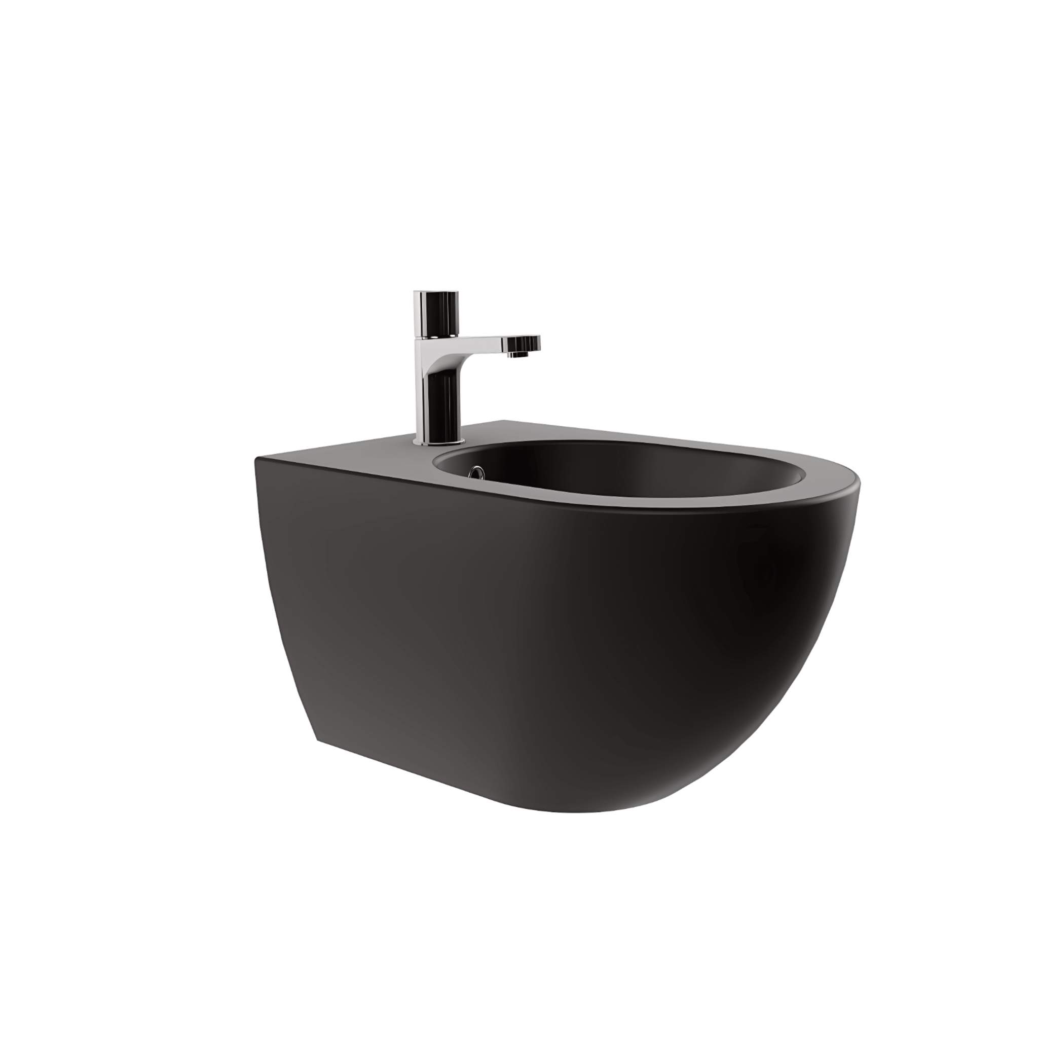Bidet Sospeso Azzurra Ceramica "Comoda" Nero Opaco