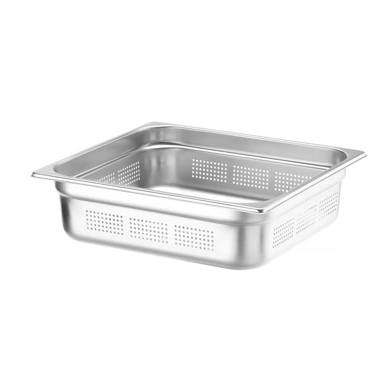 Bacinella inox Gastronorm FORATE GN 2/3 (cm. 32,5x35,4)