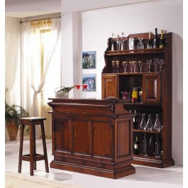 BANCONE MOBILE BAR (SOLO BANCONE) legno massello Mobile bar L.131 P.47 H.103