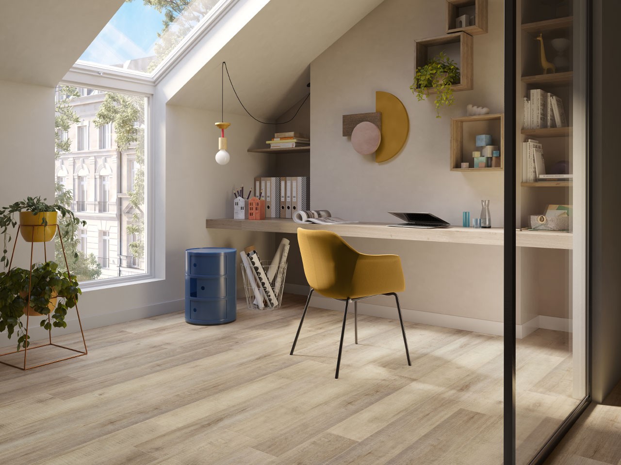 Pavimento Spc Barrel Taupe Effetto Legno Rovere Tortora-68835