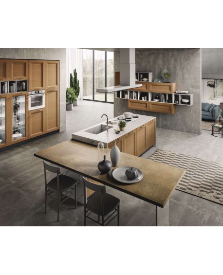 CUCINAMODERNA NINA ANTA LEGNO MASSELLO MT 3,60