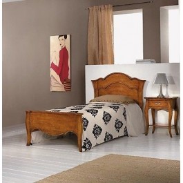 LETTO SINGOLO LEGNO MASSELLO