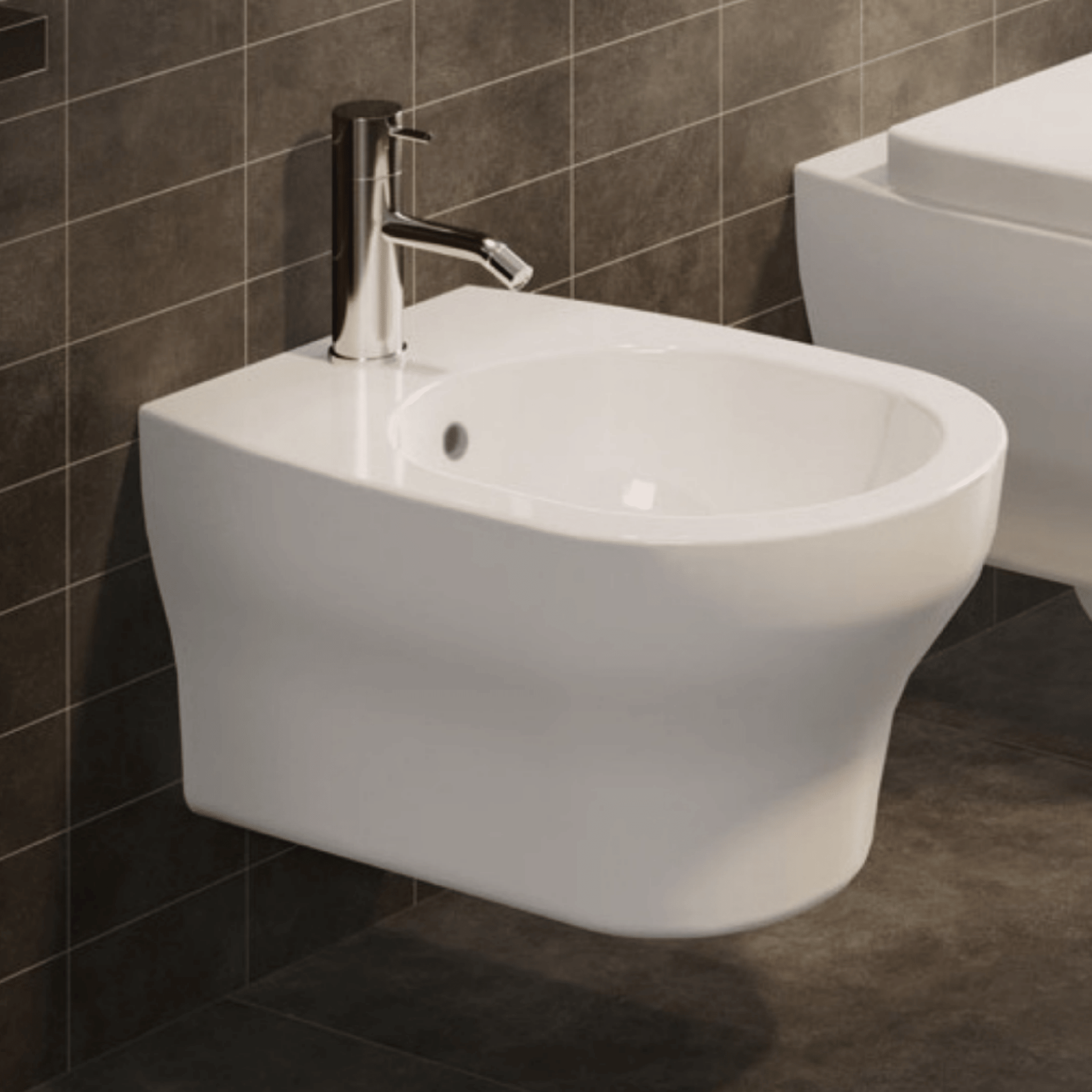 Bidet Sospeso Ceramica Cielo "Jo" Bianco Lucido