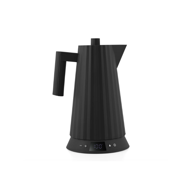 Bollitore elettrico con controllo temperatura Alessi Plissé nero 170 cl