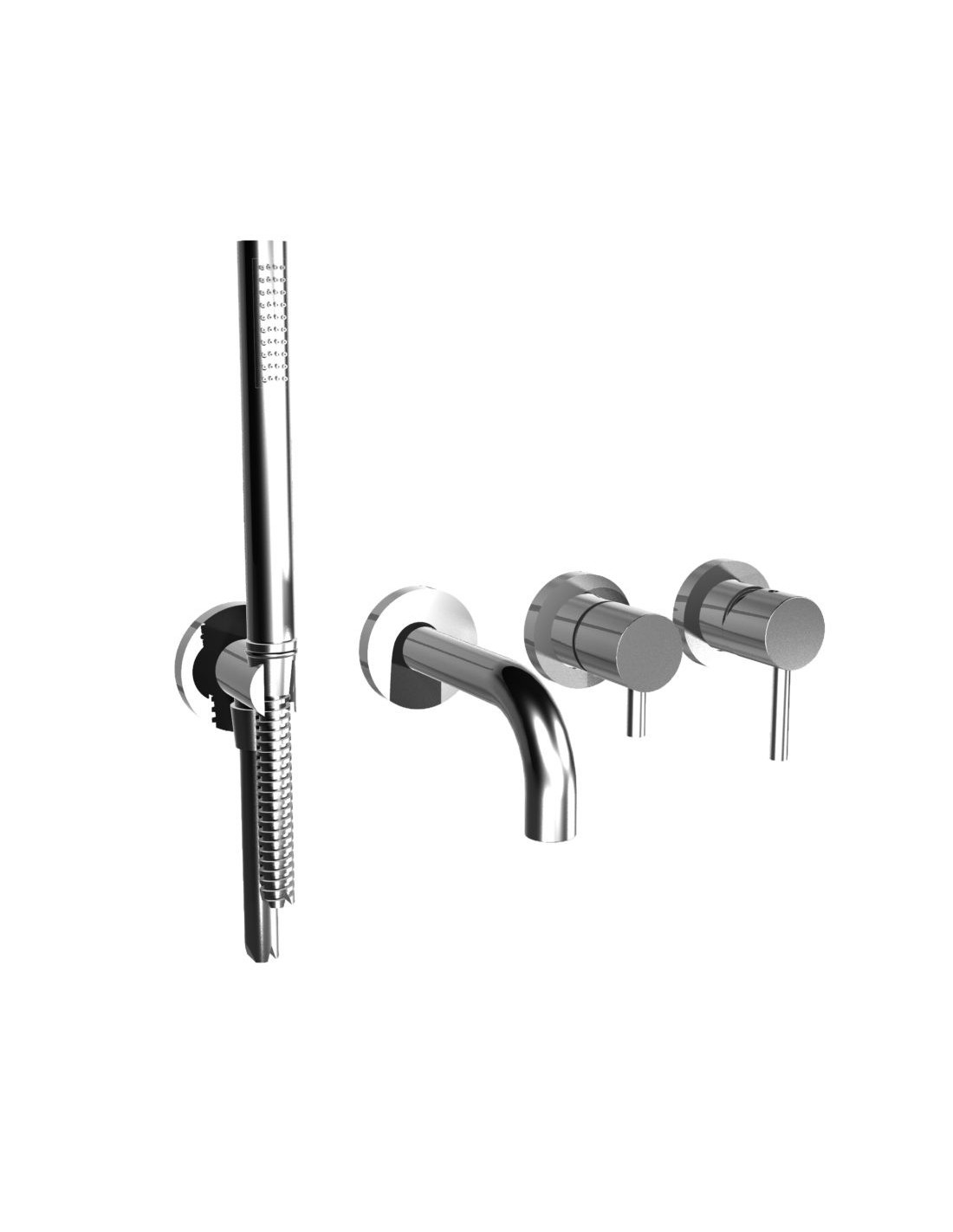 Bongio - On gruppo vasca completo con set doccetta 68550/CRADPR