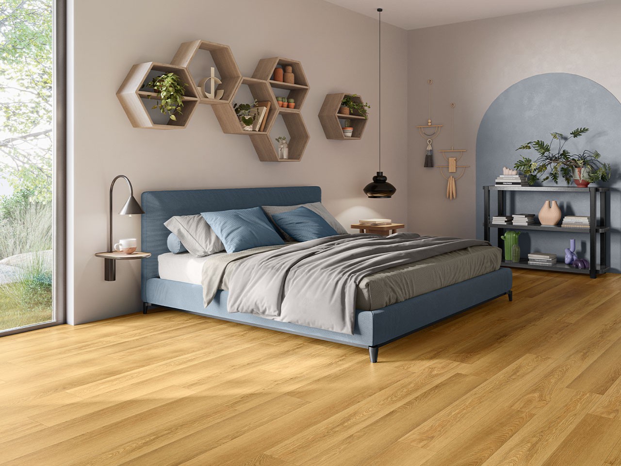 Pavimento Spc Boston Gold Effetto Legno Rovere Dorato-68840