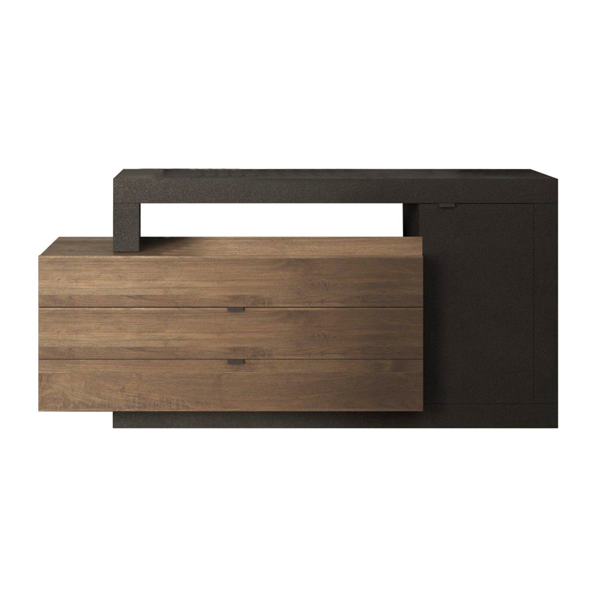 Buffet 1 porta e 3 cassetti Journey - L160 cm