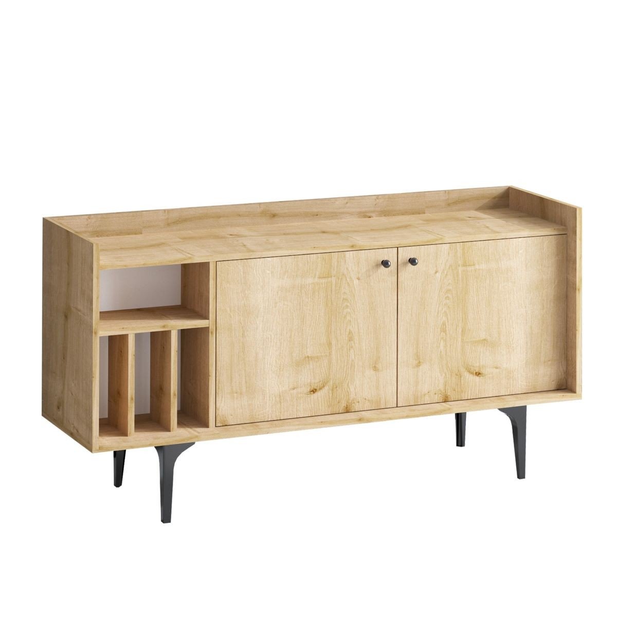 Buffet 3 nicchie 2 ante effetto legno L150 cm - CANOPUS