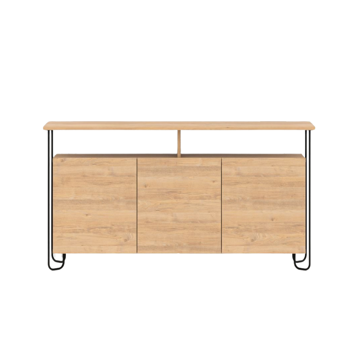Buffet 3 porte e piedi in metallo Dilly - L130 cm