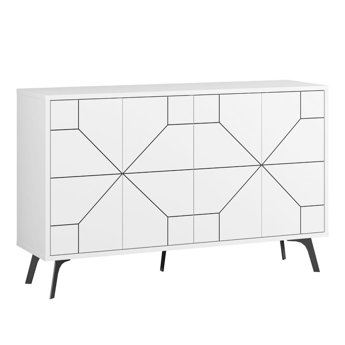 Buffet 4 ante decorate L123 cm - Dune