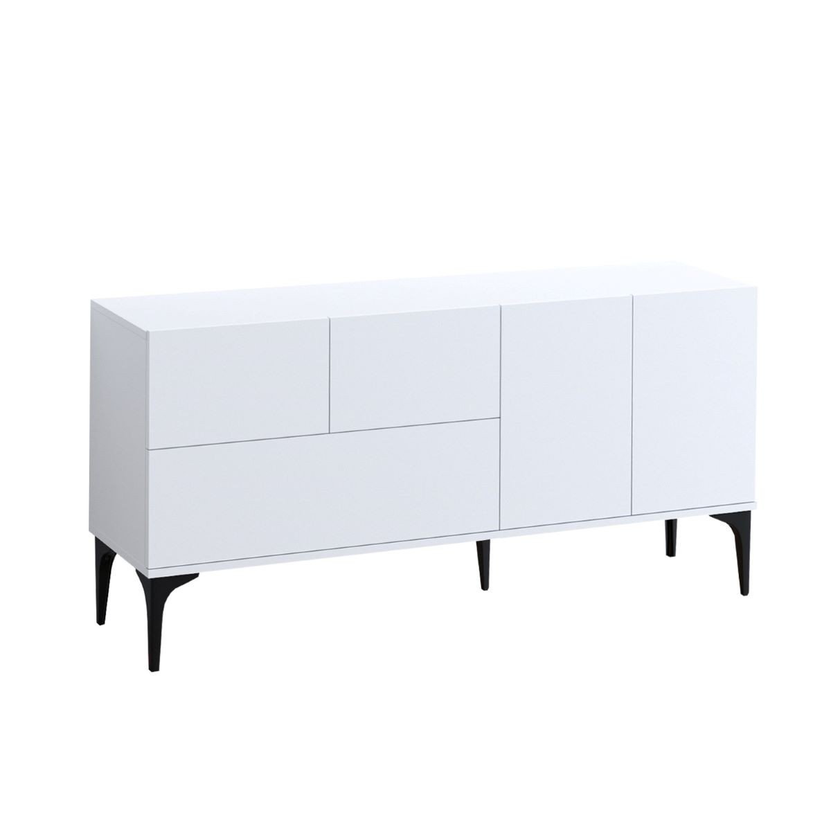 Buffet 5 ante bianco L150 cm - Glise