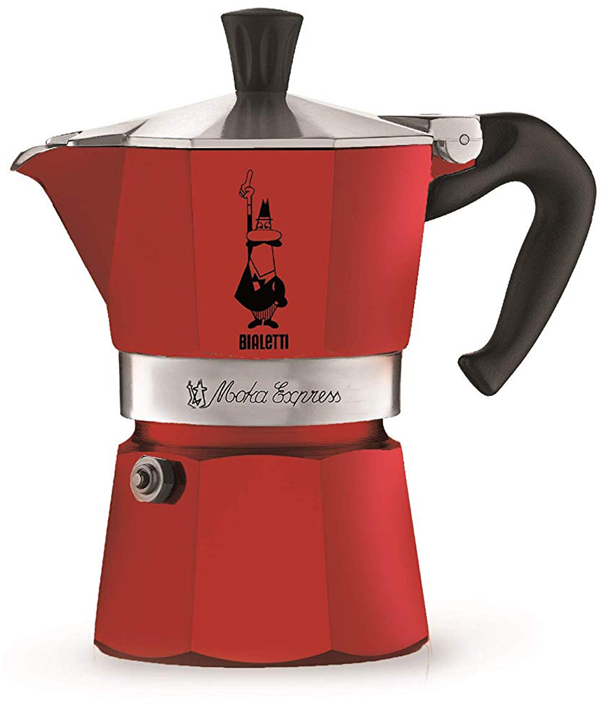 Caffettiera 3 tazze Rosso