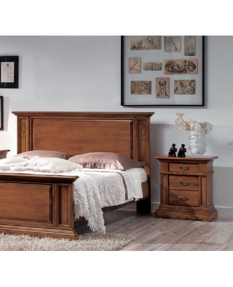 camera completa legno massello vari colori particolare RILIEVO FORMELLA